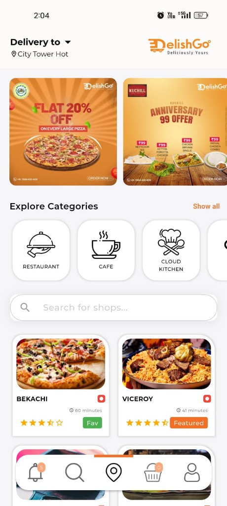 DelishGo Mobile Food App