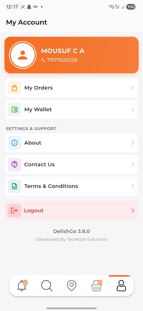 DelishGo Profile & Addresses